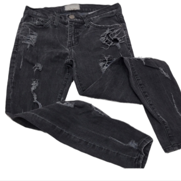 Current/Elliot shredded skinny jeans. - Picture 3 of 9